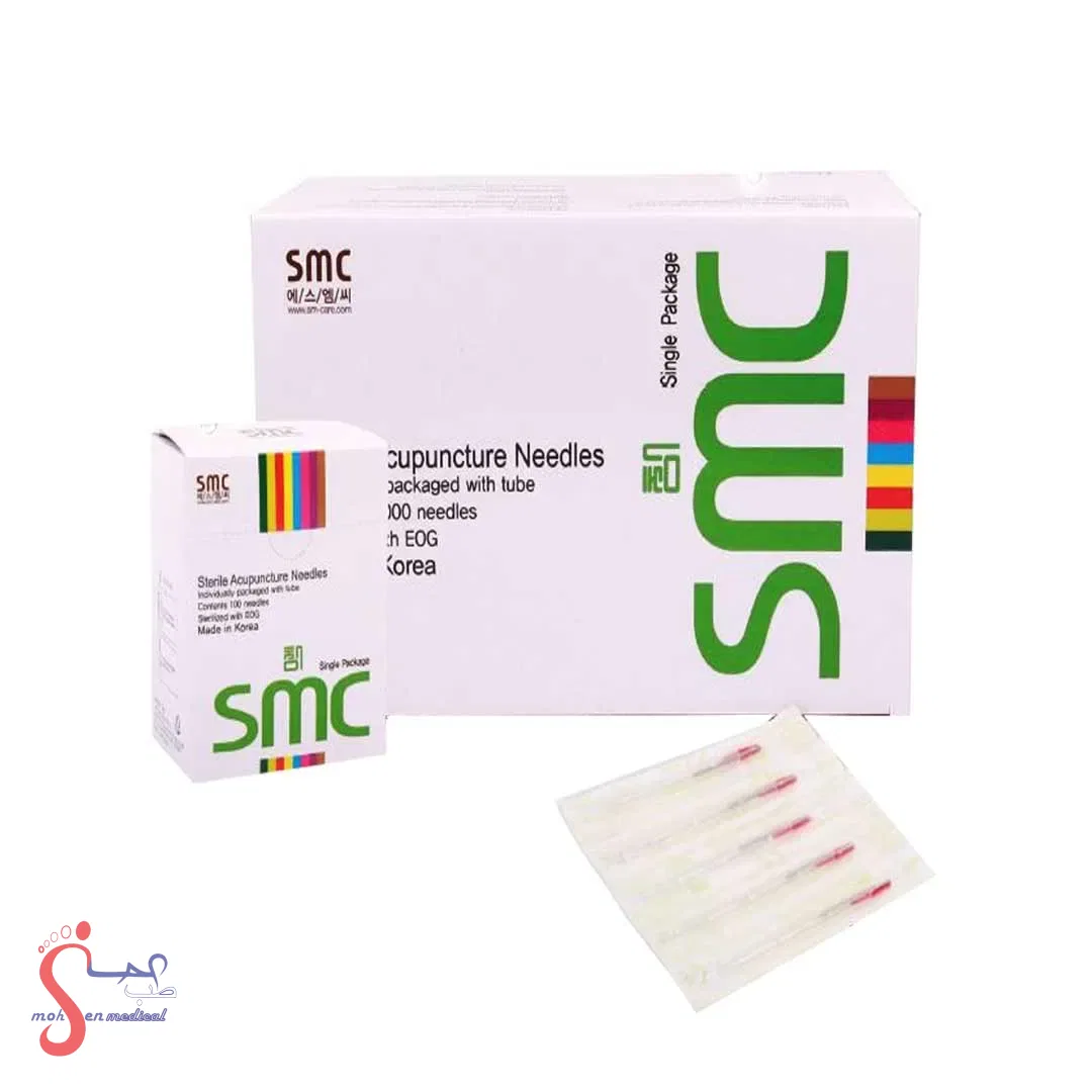 سوزن طب سوزنی SMC کرهای استریل سایز 0.25×25 بسته 1000 عددی